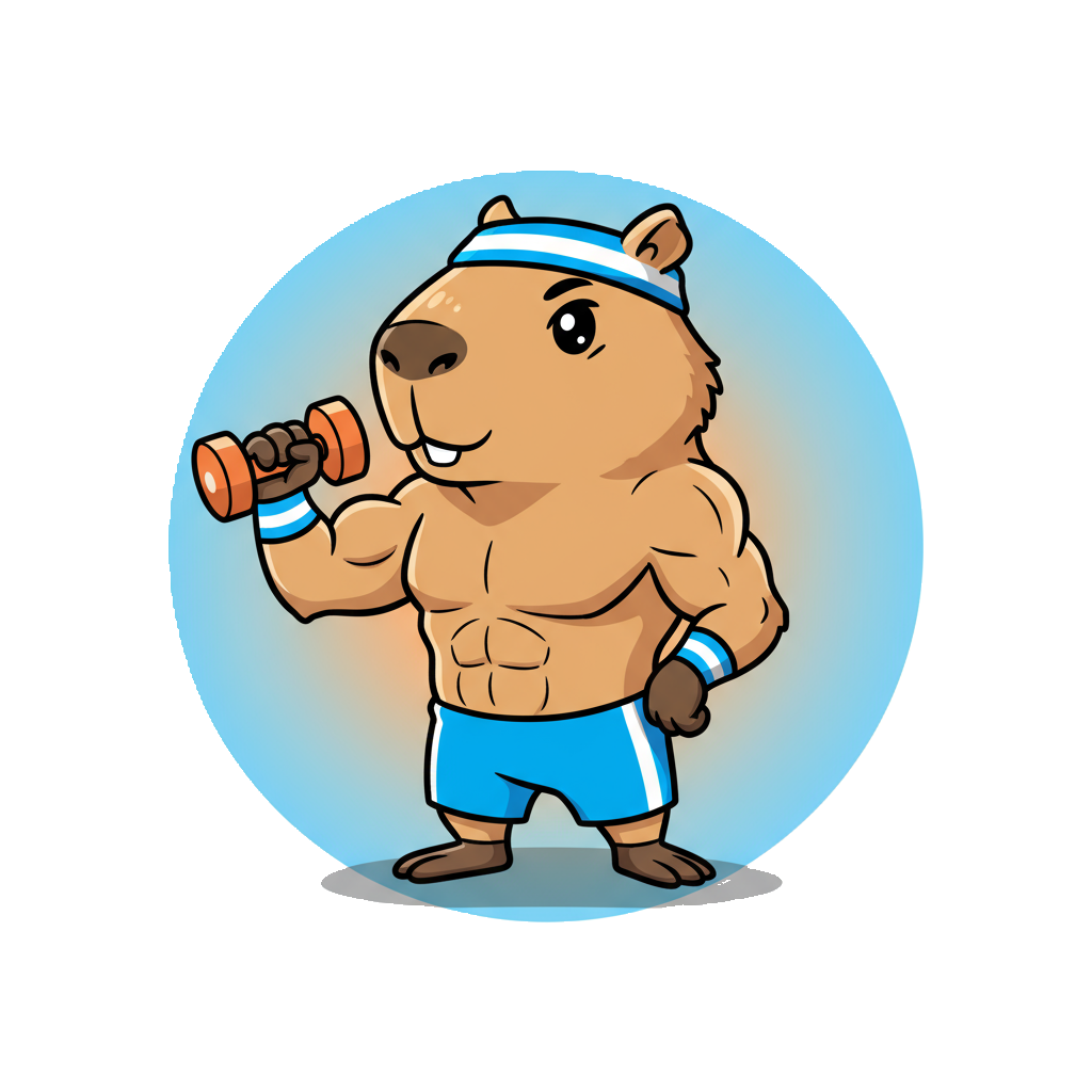 Fitbara Club Character - Bear